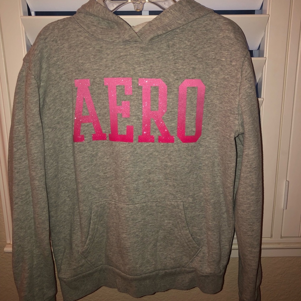 Aeropostale Hood with Pink Ombré Letters